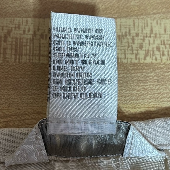 Tweeds linen rayon blend embroidered lined tan skirt women’s size 6 - Picture 15 of 15